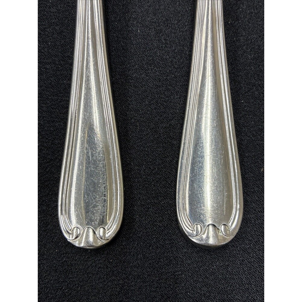 Reed & Barton COLBY Dinner Forks Set of 2 18/10 Stainless China 8-1/8" Timeless - Picture 2 of 11